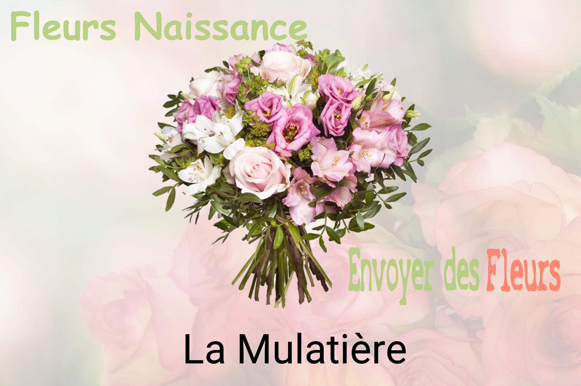 Bouquet de fleurs de naissance livré à La Mulatière